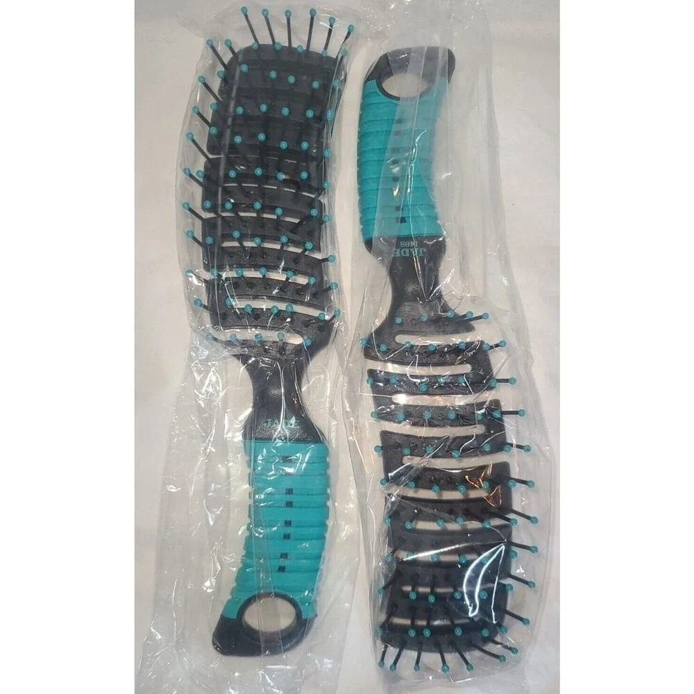 6 New Curved Vent Flex Hairbrushes Quick Dry Brushes Wet Hair Blow Dryer Styling